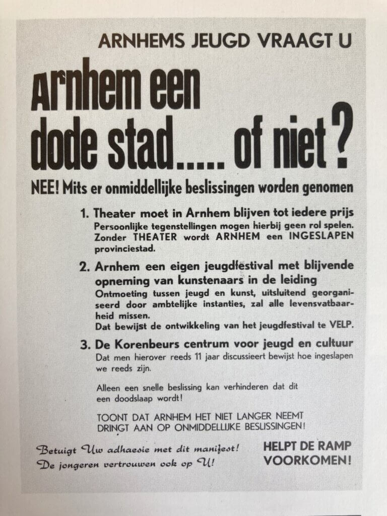 1962 | Jongeren verdedigen Arnhems Theater
