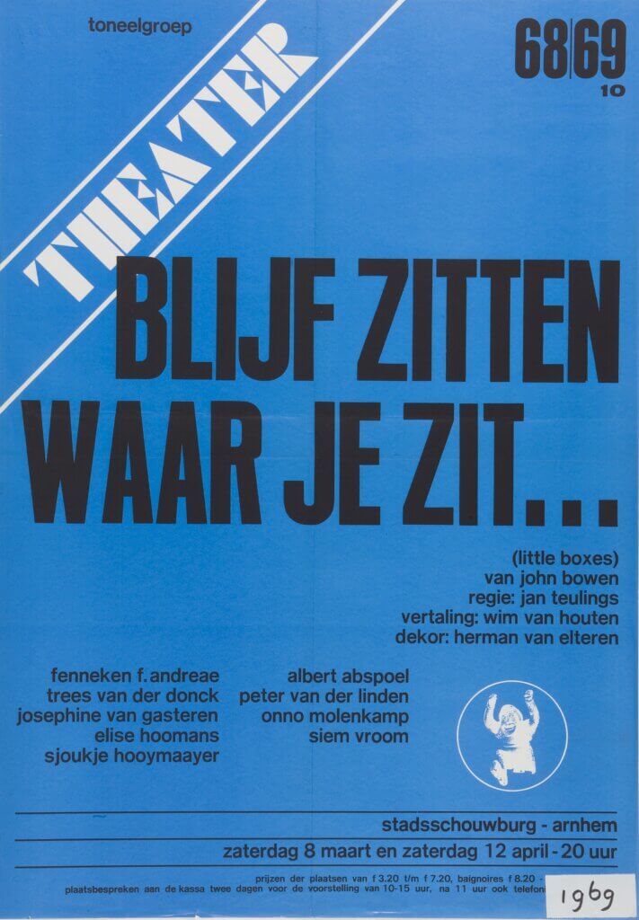 1969 Blijf zitten waar je zit - Toneelgroep Theater - ontwerp onbekend -AhGldA_1507_2506
