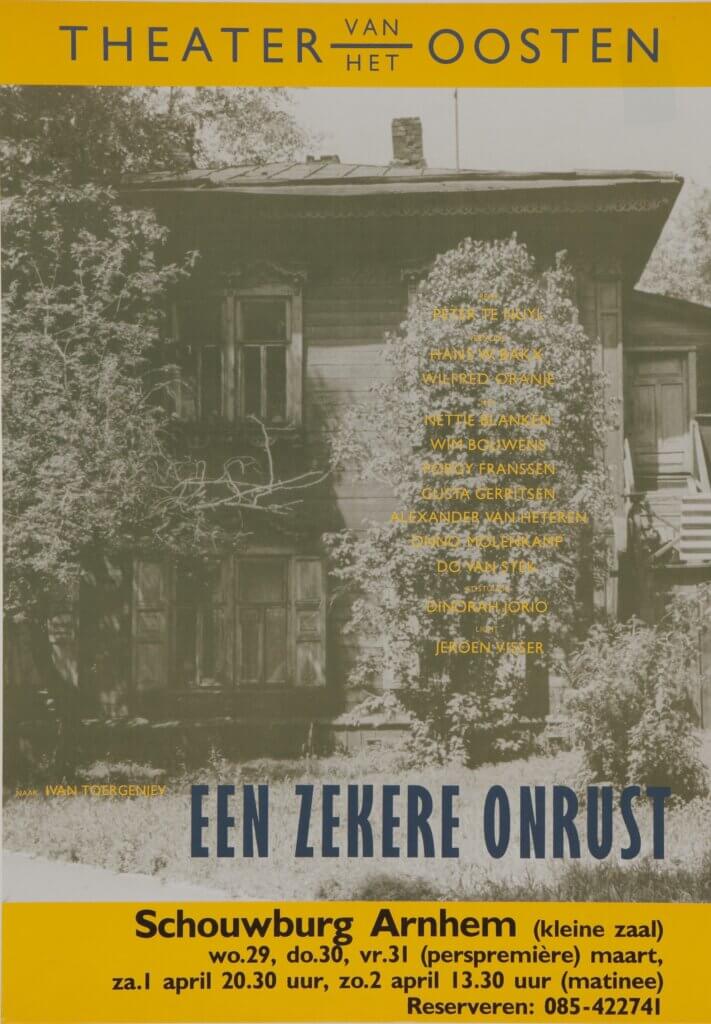 Een zekere onrust - Theater van het Oosten - ontwerp onbekend
